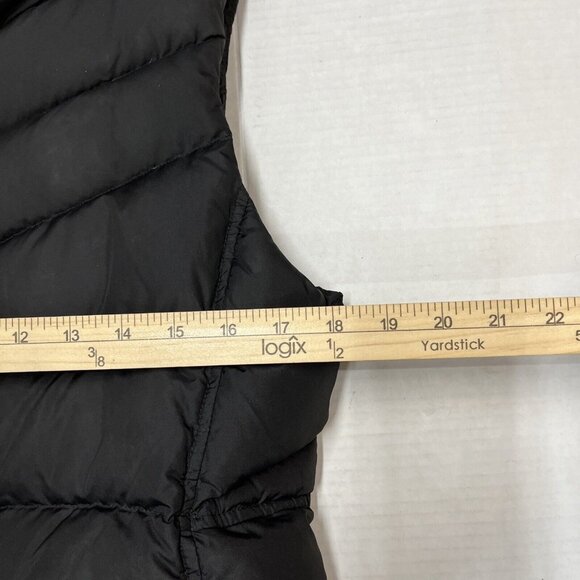 J Crew Puffer Vest Womens L Black Down Filled High Neck Classic Outdoor Preppy - Picture 6 of 8